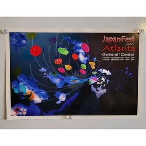 Japanfest Poster Atlanta 2009 - Anime Art - Glossy 17"x11"